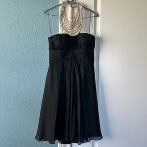 Aidan Mattox cocktail dress with beaded halter